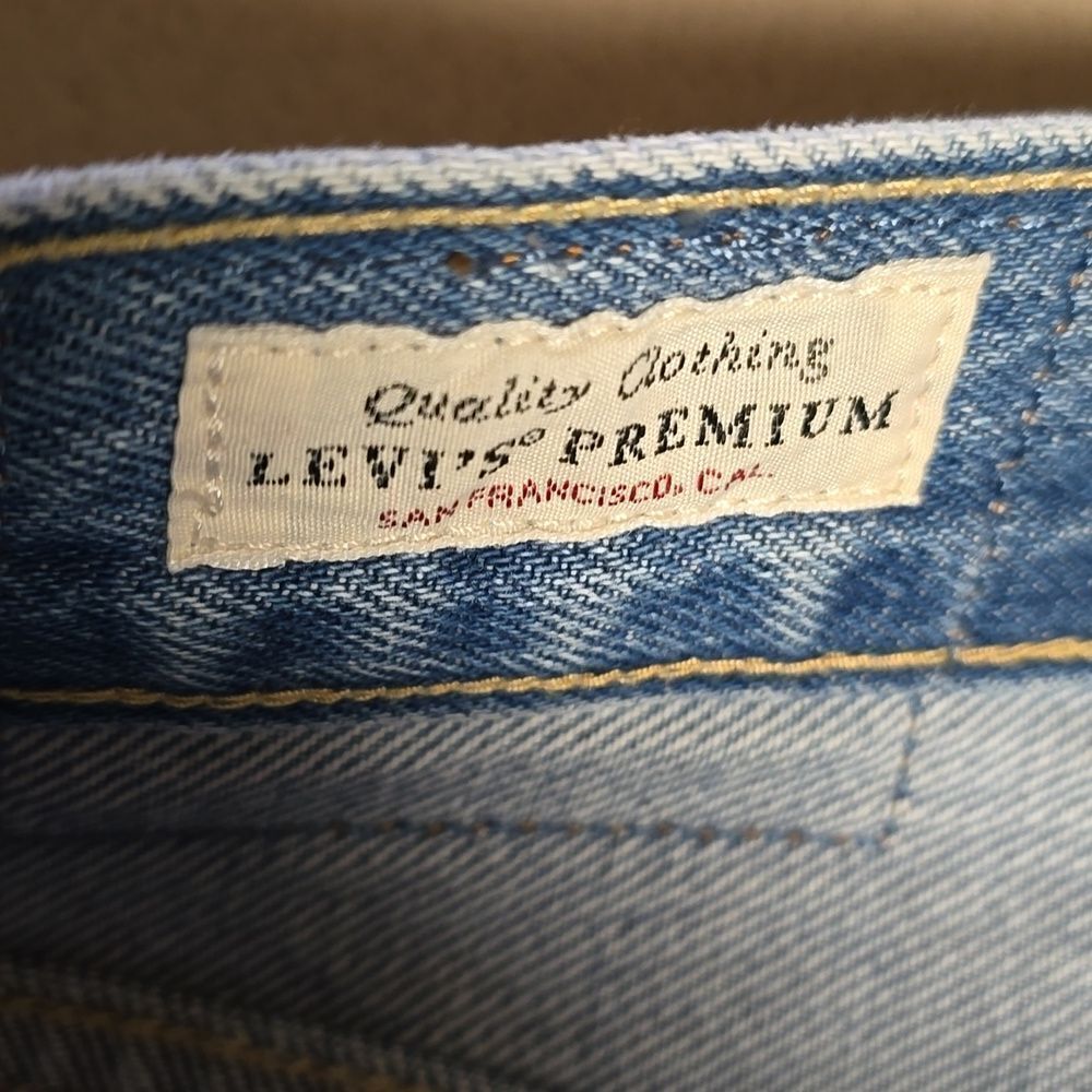 Levi's Denim Button Thru Mom Skirt - Picture 7 of 16